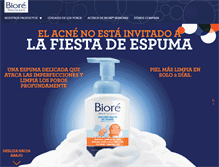 Tablet Screenshot of biore.com.mx